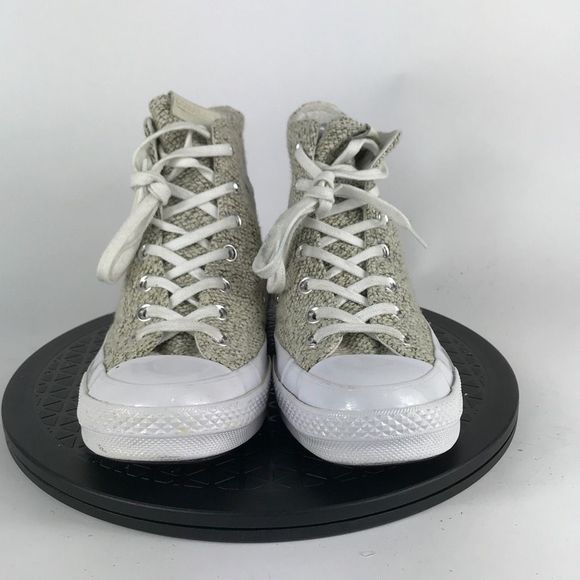 Converse Chuck 70 Vintage Weave High Top Tan/White 156282C Women’s Size 8 - Picture 2 of 12